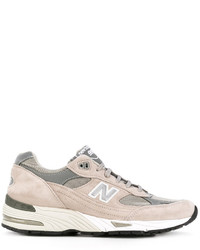 Baskets en cuir grises New Balance