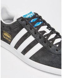 Baskets en cuir grises adidas