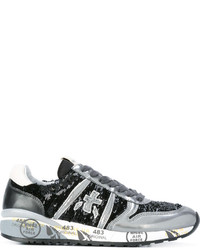 Baskets en cuir grises Premiata