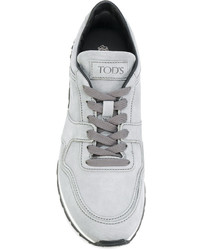 Baskets en cuir grises Tod's