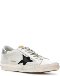 Baskets en cuir grises Golden Goose