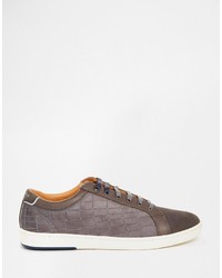 Baskets en cuir grises Ted Baker