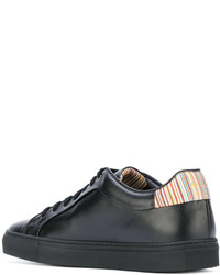 Baskets en cuir imprimées noires Paul Smith