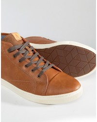 Baskets en cuir marron clair Aldo