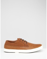 Baskets en cuir marron Aldo