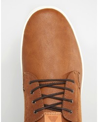 Baskets en cuir marron Aldo