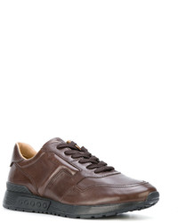 Baskets en cuir marron Tod's