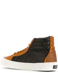 Baskets en cuir marron Vans