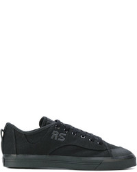 Baskets en cuir noires Adidas By Raf Simons