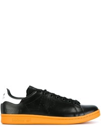 Baskets en cuir noires Adidas By Raf Simons
