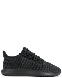 Baskets en cuir noires adidas