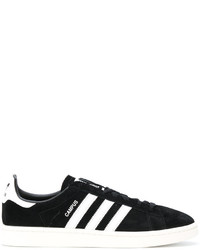 Baskets en cuir noires adidas