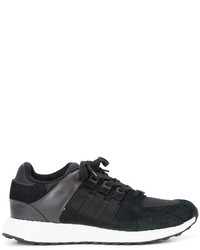 Baskets en cuir noires adidas