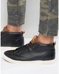 Baskets en cuir noires Aldo