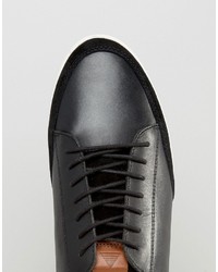 Baskets en cuir noires Aldo