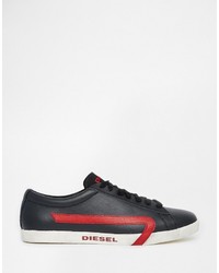 Baskets en cuir noires Diesel