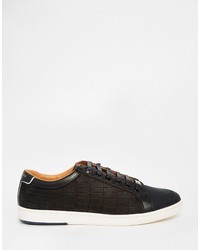 Baskets en cuir noires Ted Baker