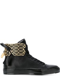 Baskets en cuir noires Buscemi