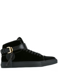 Baskets en cuir noires Buscemi