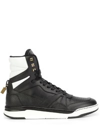 Baskets en cuir noires Buscemi