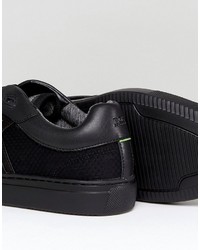 Baskets en cuir noires Boss Green