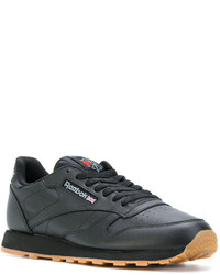 Baskets en cuir noires Reebok