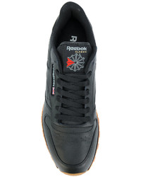 Baskets en cuir noires Reebok