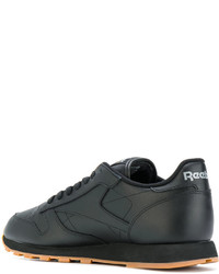 Baskets en cuir noires Reebok