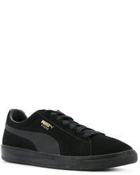 Baskets en cuir noires Puma