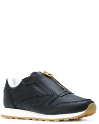 Baskets en cuir noires Reebok