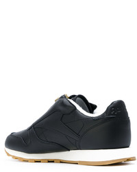 Baskets en cuir noires Reebok