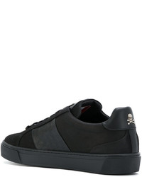 Baskets en cuir noires Philipp Plein