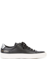 Baskets en cuir noires Common Projects