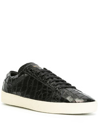 Baskets en cuir noires Saint Laurent