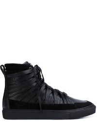 Baskets en cuir noires Damir Doma