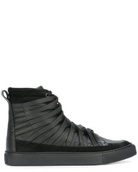 Baskets en cuir noires Damir Doma