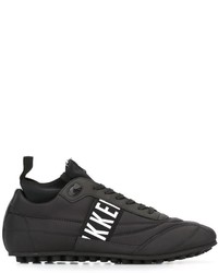 Baskets en cuir noires Dirk Bikkembergs