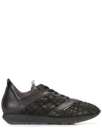 Baskets en cuir noires Dirk Bikkembergs