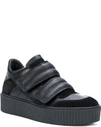 Baskets en cuir noires MM6 MAISON MARGIELA