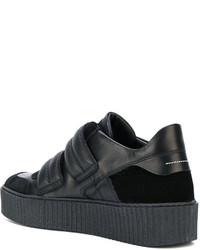 Baskets en cuir noires MM6 MAISON MARGIELA