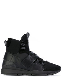 Baskets en cuir noires DSQUARED2