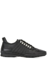 Baskets en cuir noires DSQUARED2