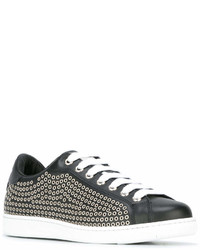 Baskets en cuir noires DSQUARED2