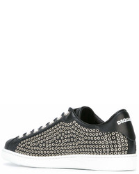 Baskets en cuir noires DSQUARED2