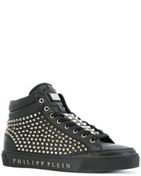 Baskets en cuir noires Philipp Plein