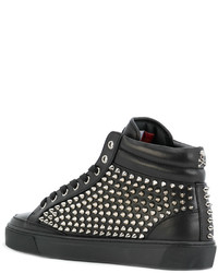 Baskets en cuir noires Philipp Plein