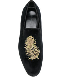 Baskets en cuir noires Alexander McQueen