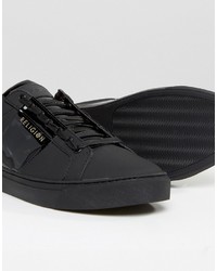 Baskets en cuir noires Religion