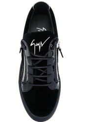 Baskets en cuir noires Giuseppe Zanotti Design