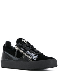 Baskets en cuir noires Giuseppe Zanotti Design